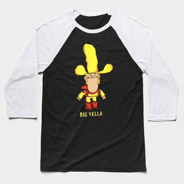 Big Yella Baseball T-Shirt by offsetvinylfilm